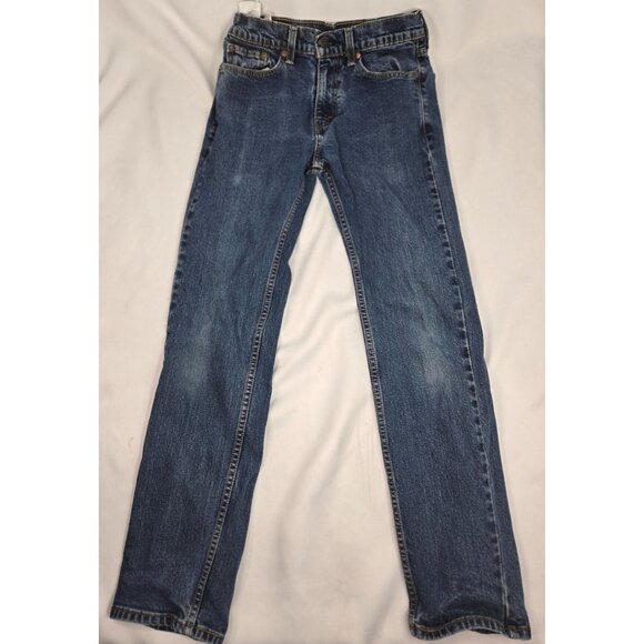 Levis Mens Blue 505 Slim Fit‎ Jeans tag: W29 L32 Measure 27x30 - Picture 1 of 9